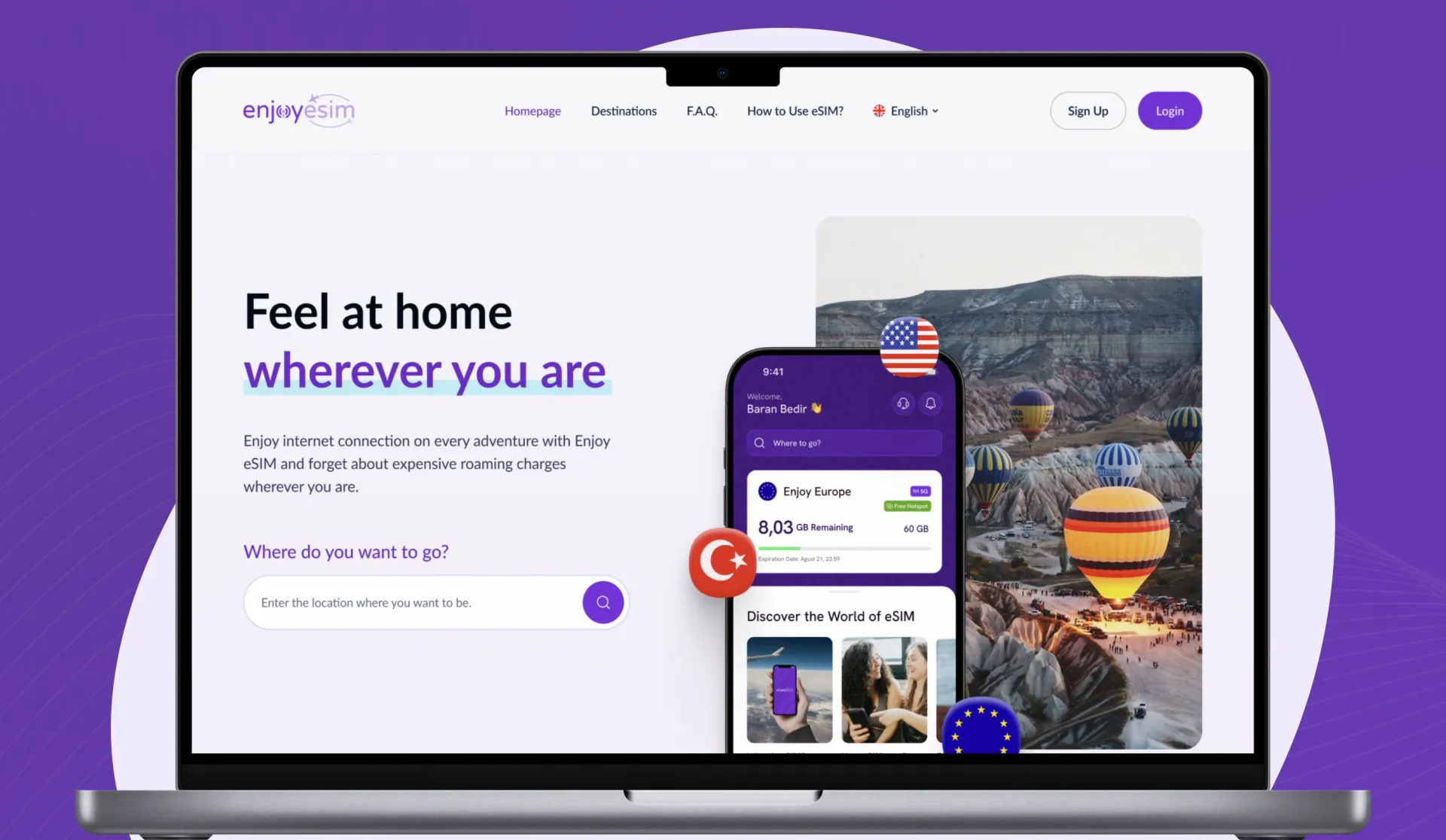 Enjoy eSIM Website: Taking Global Connectivity Direct to Travellers