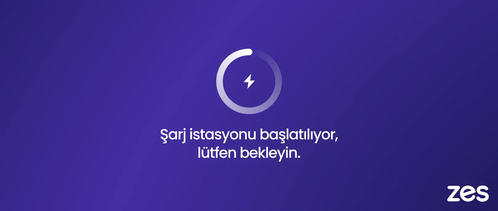 The charging station is starting up, please wait.